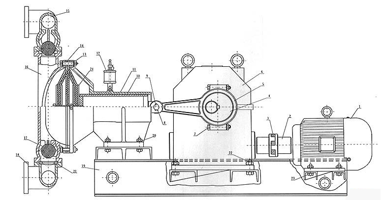 DBY不锈钢电动隔膜泵-结构图纸