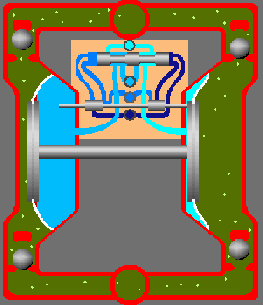 气动隔膜泵的工作原理动态图